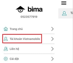 kiểm tra lịch sử nạp thẻ của Vietnamobile 